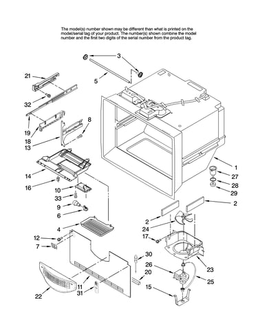 Freezer liner parts