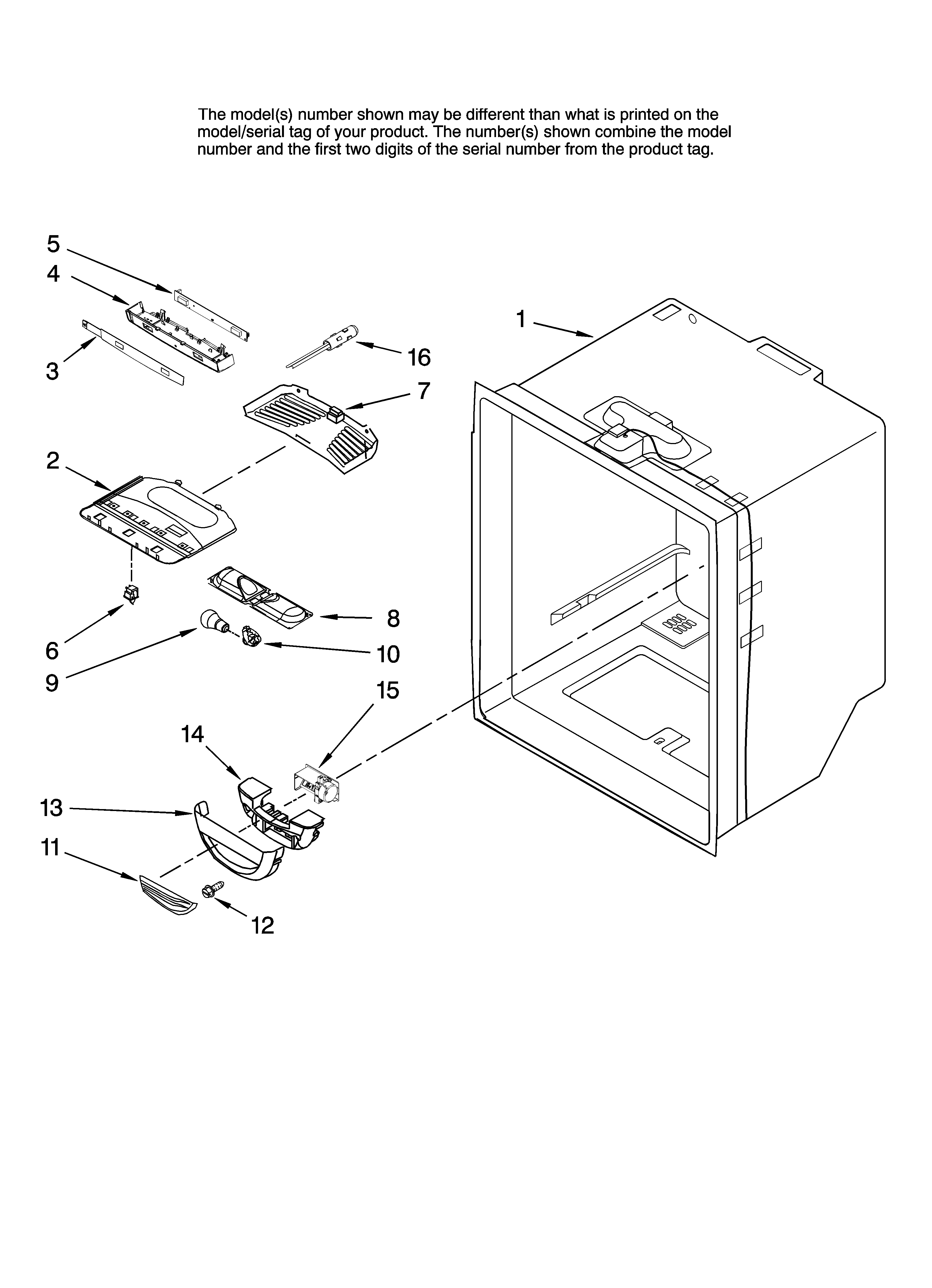 REFRIGERATOR LINER PARTS