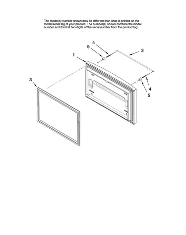 Freezer door parts, optional parts (not included)