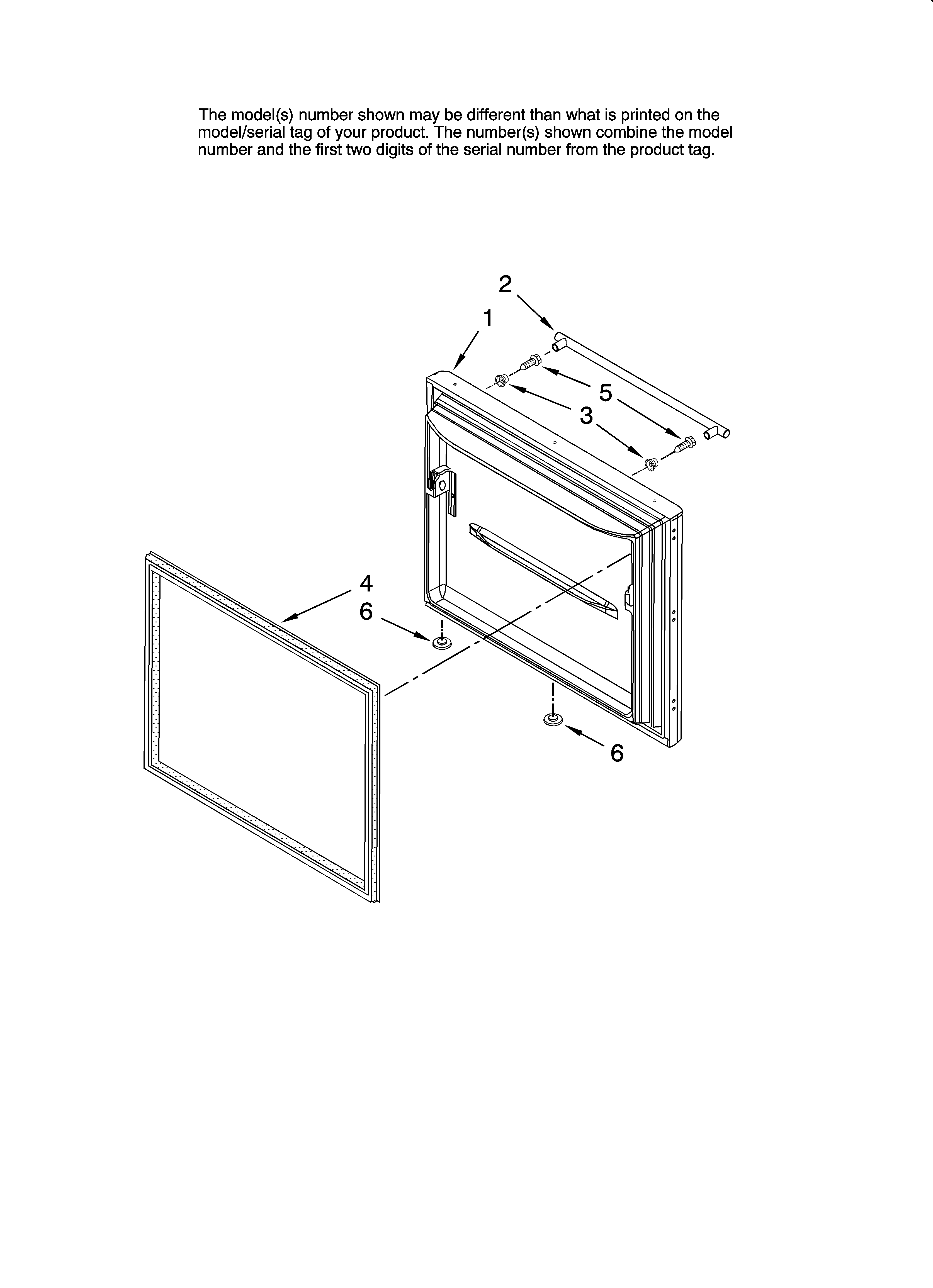 Freezer door parts