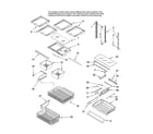 Amana GB2026REKS13 shelf parts, optional parts (not included) diagram