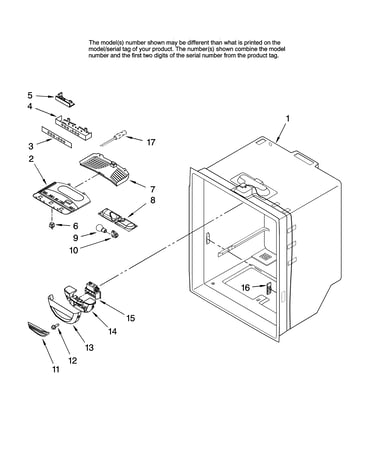 Refrigerator liner parts