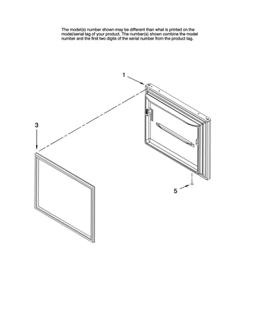 Freezer door parts