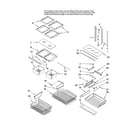 Amana GB2026PEKW12 shelf parts, optional parts (not included) diagram