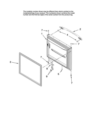 Freezer door parts