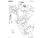 Maytag MEDC500VW1 cabinet parts diagram