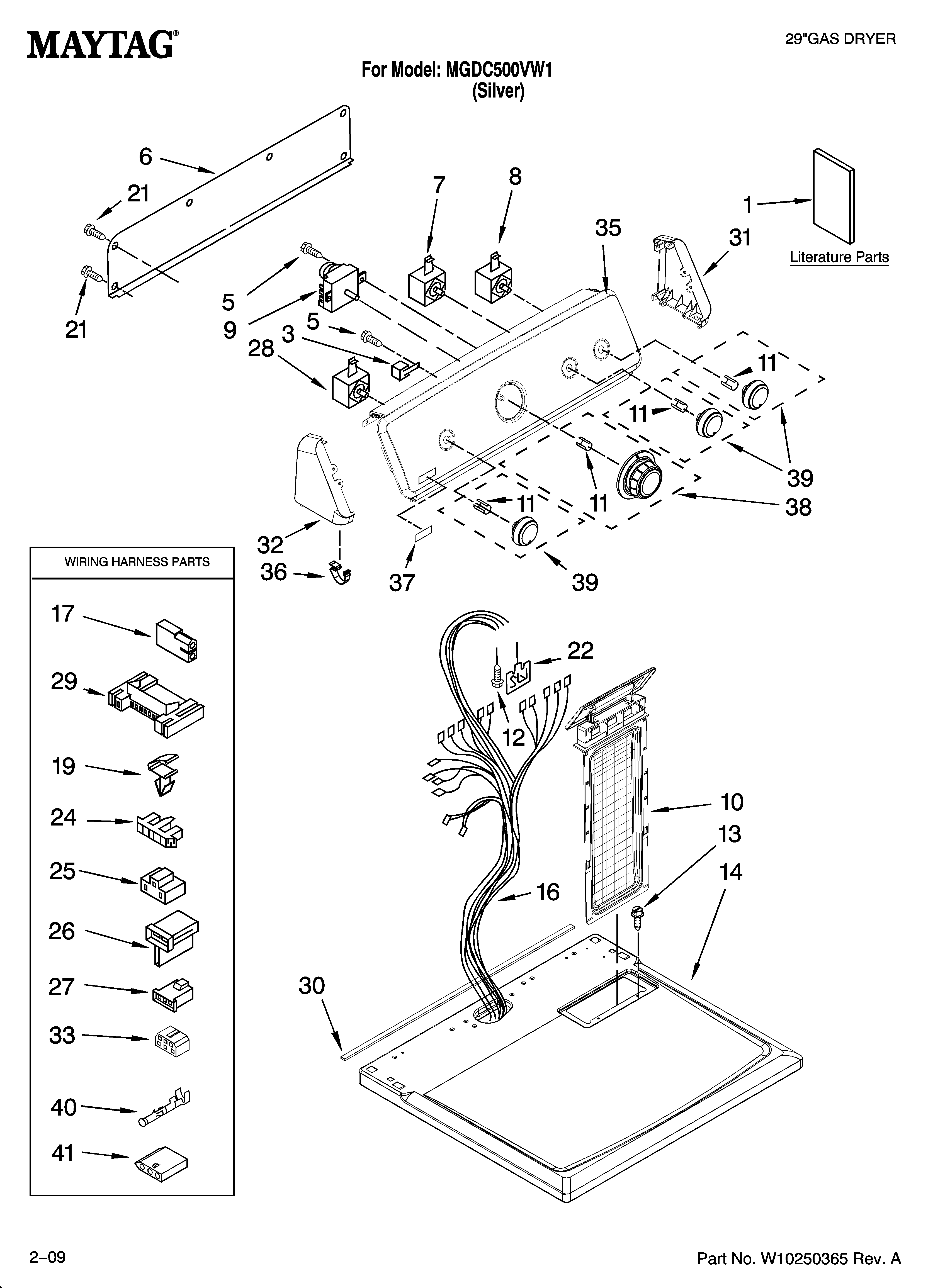 Top and console parts