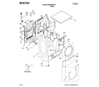 Maytag MHWE500VW11 top and cabinet parts diagram