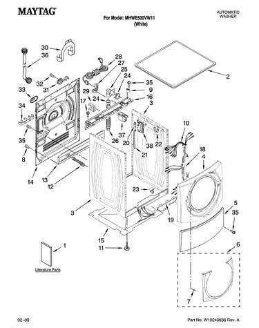Top and cabinet parts