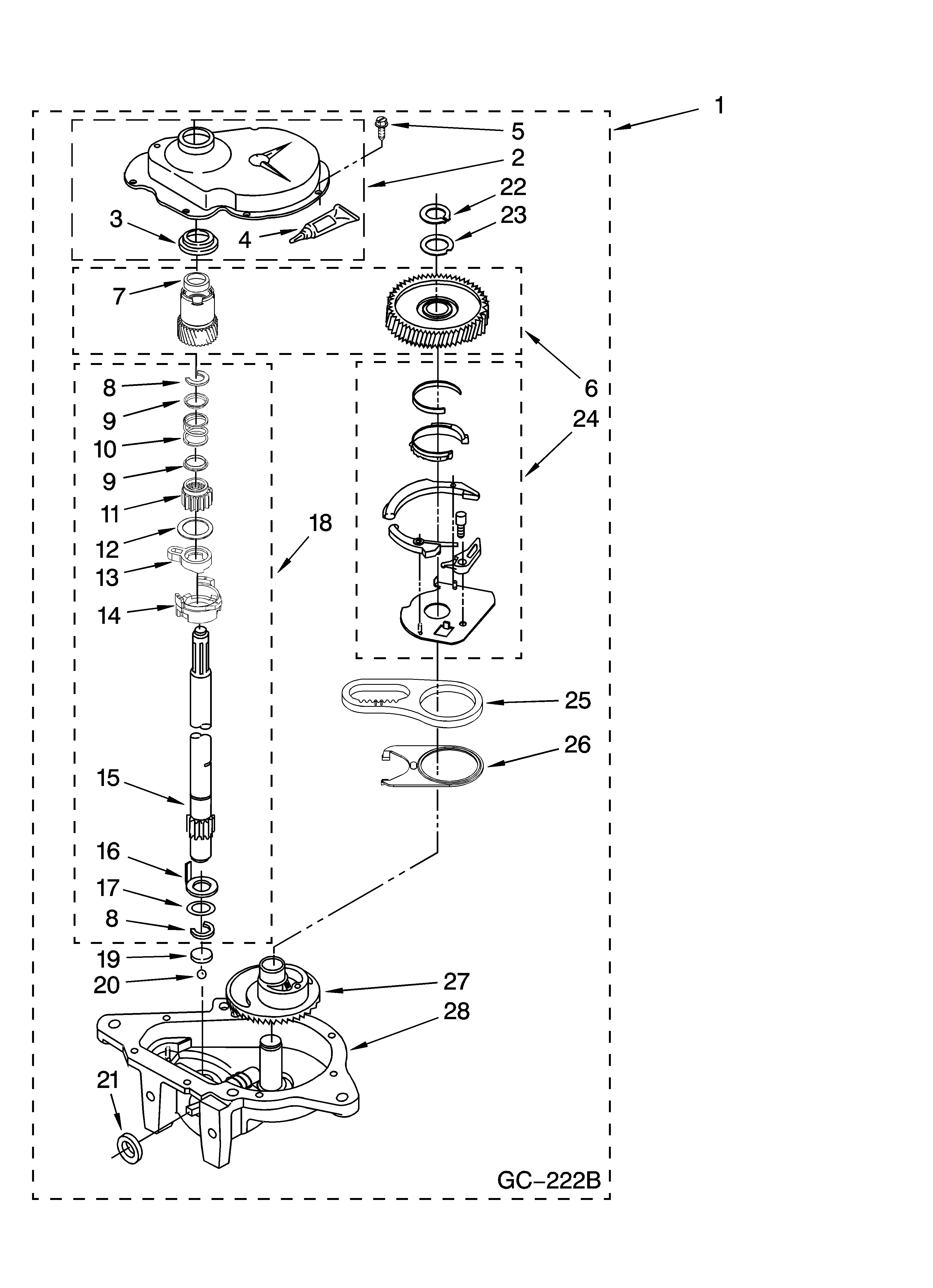 GEARCASE PARTS, OPTIONAL PARTS (NOT INCLUDED)