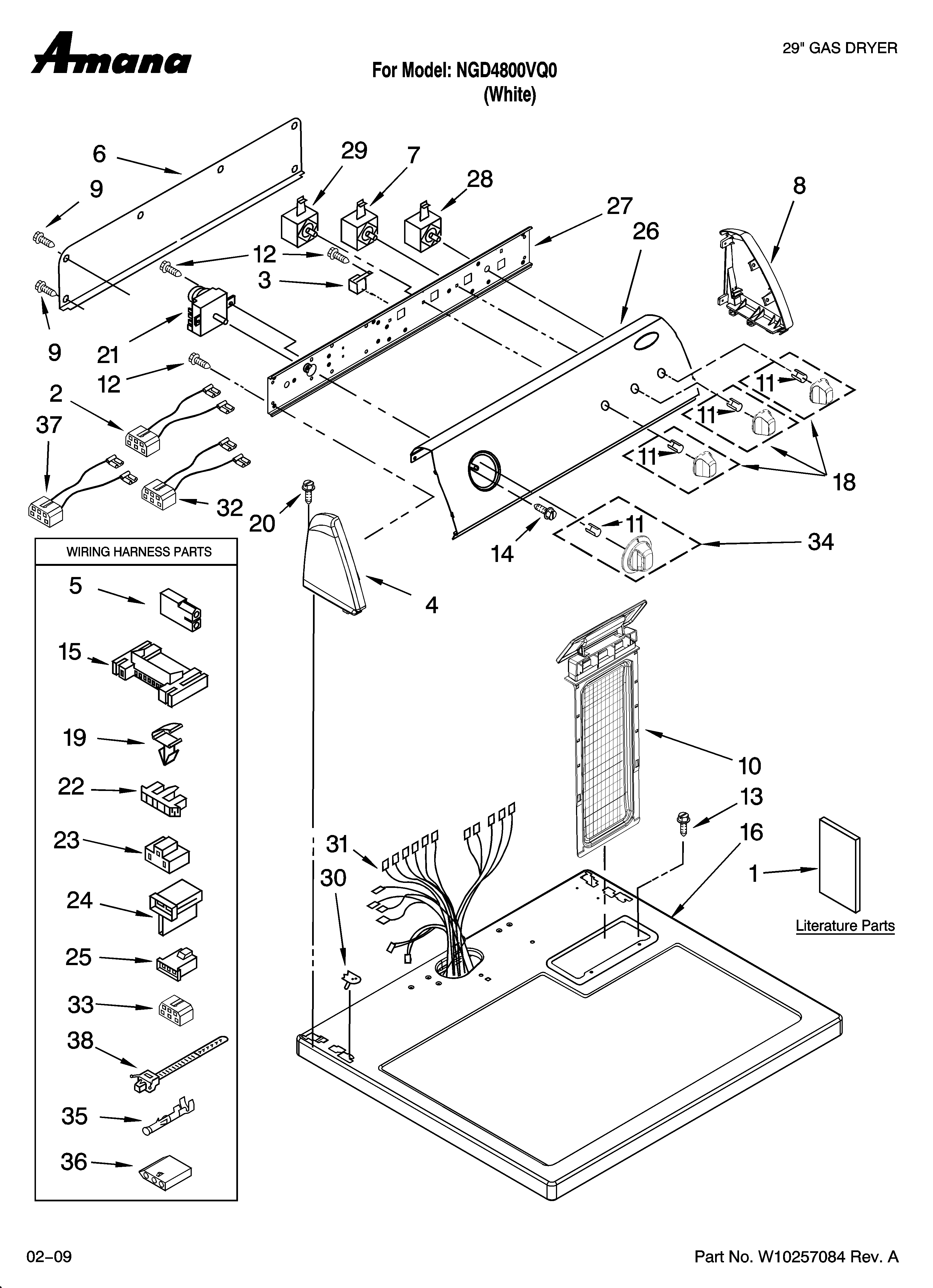 Top and console parts