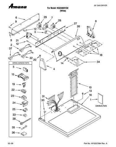 Top and console parts