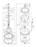 Agitator, basket and tub parts
