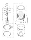 Agitator, basket and tub parts