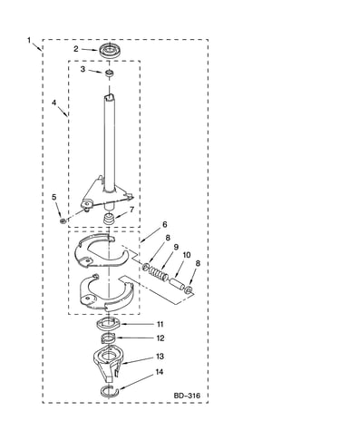 Brake and drive tube parts