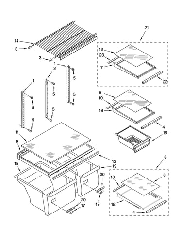 Shelf parts