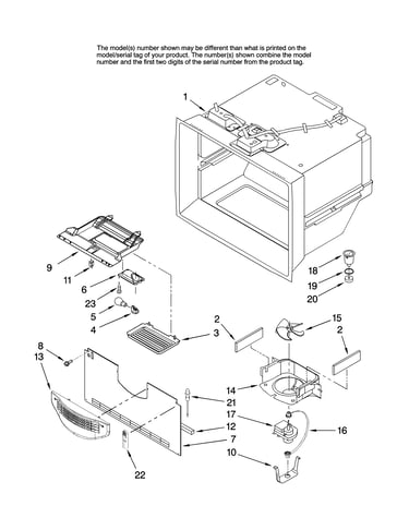 Freezer liner parts