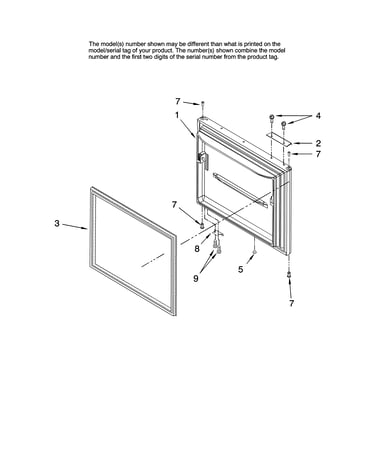 Freezer door parts