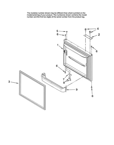 Freezer door parts