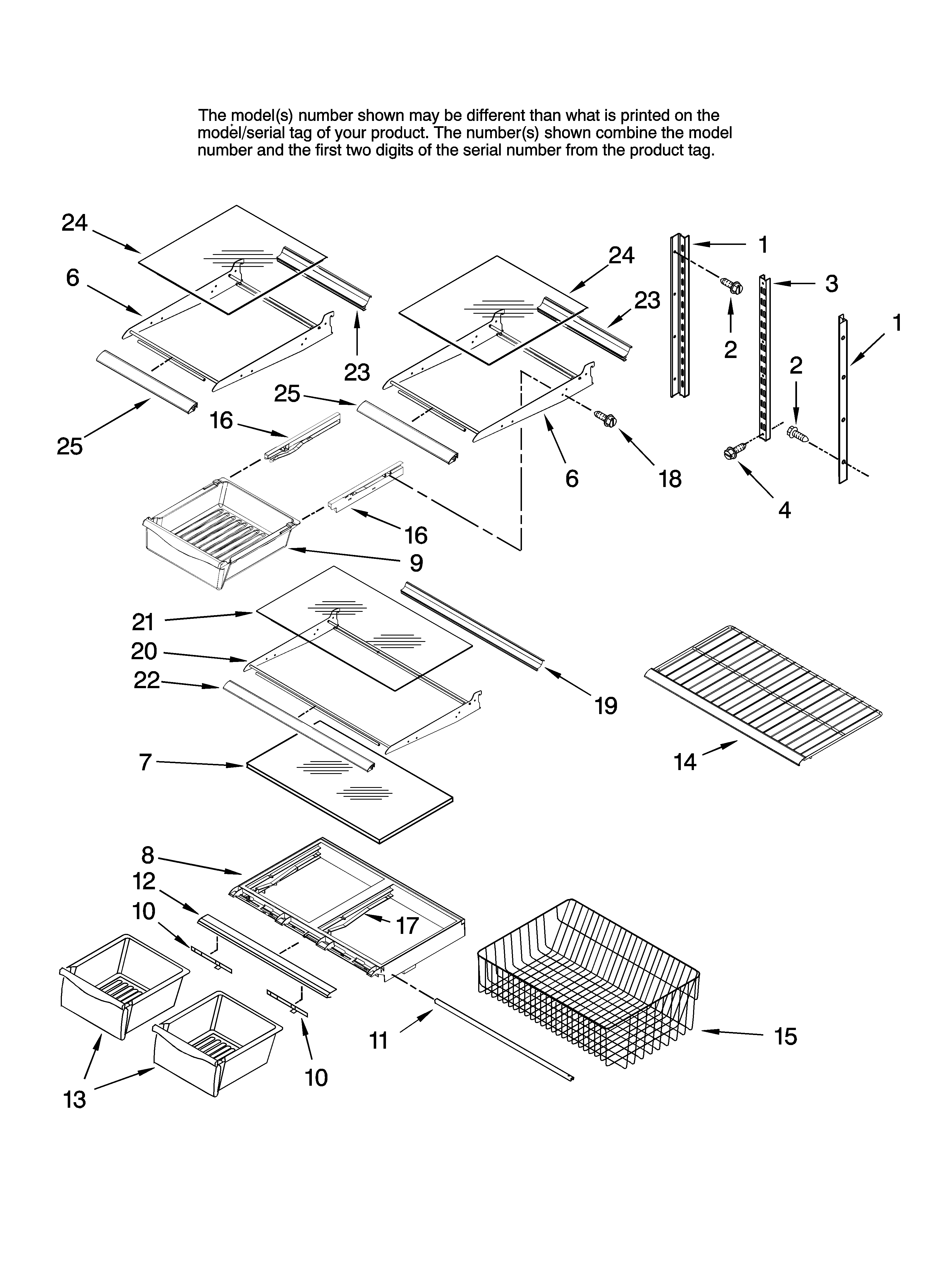 Shelf parts