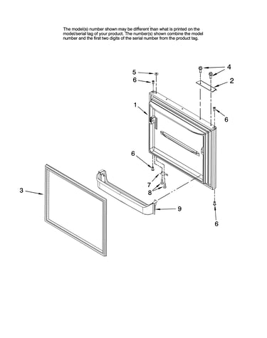 Freezer door parts