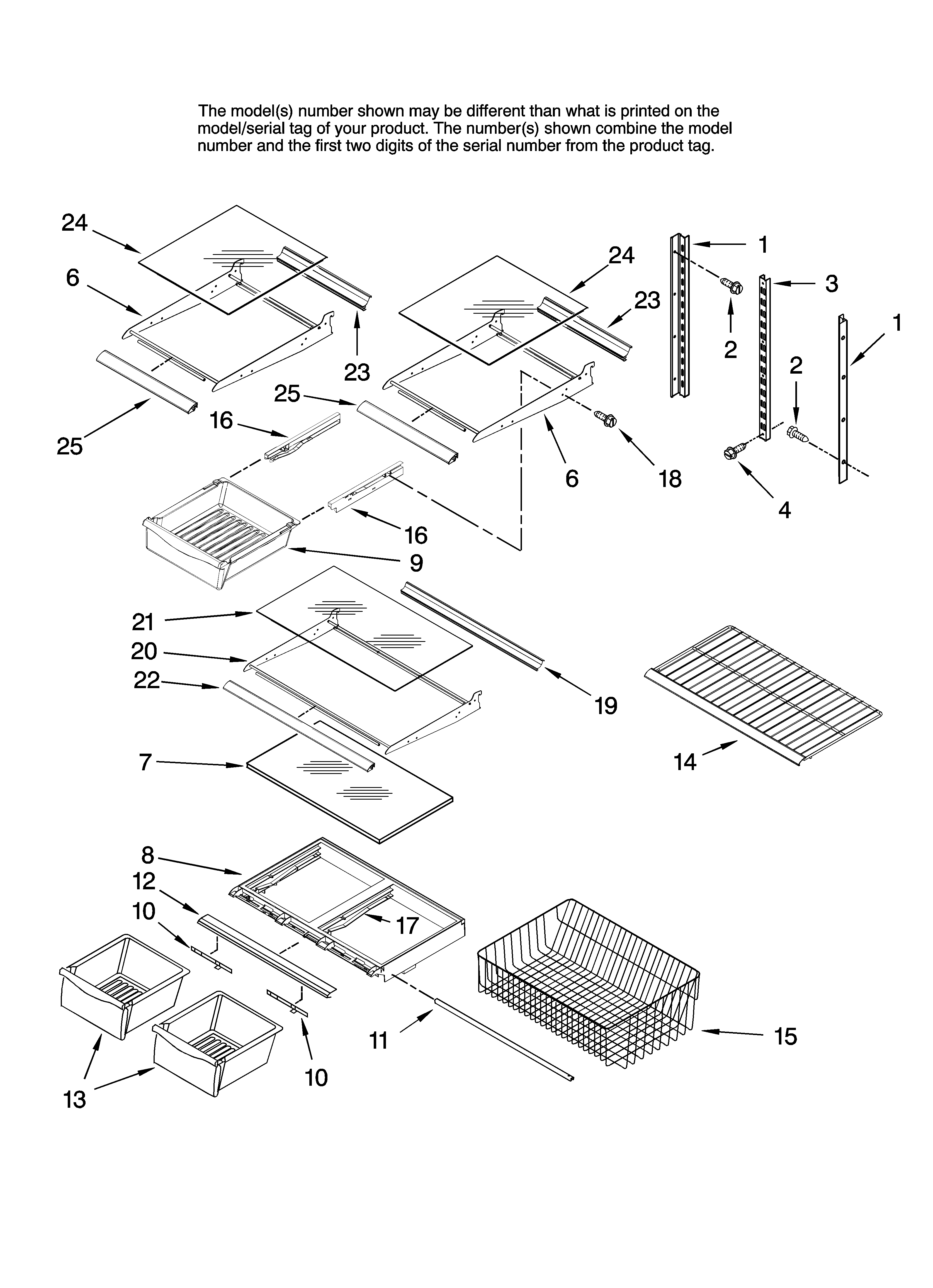 Shelf parts
