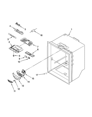 Refrigerator liner parts