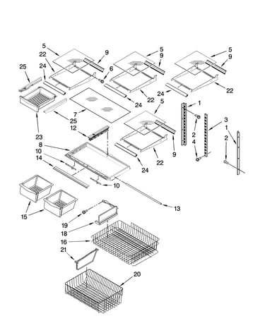 Shelf parts
