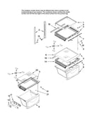 Refrigerator shelf parts