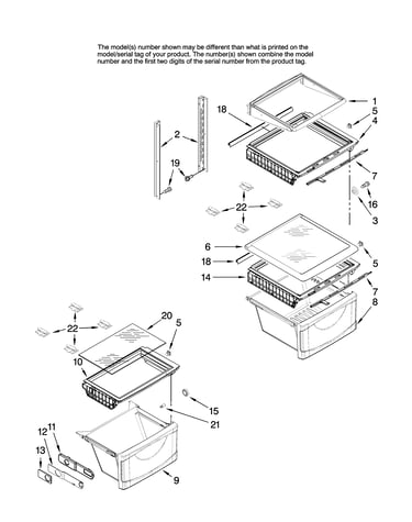 Refrigerator shelf parts