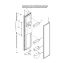Amana AC2224GEKW12 freezer door parts diagram