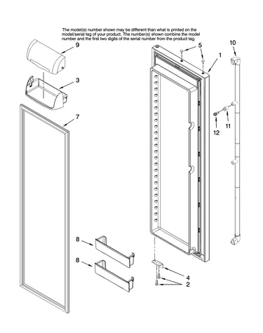 Refrigerator door parts