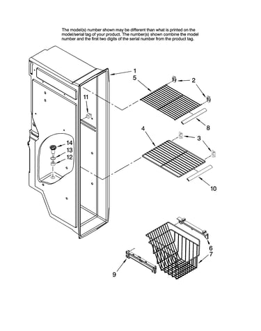 Freezer liner parts
