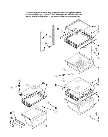 Refrigerator shelf parts