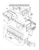 Motor and ice container parts