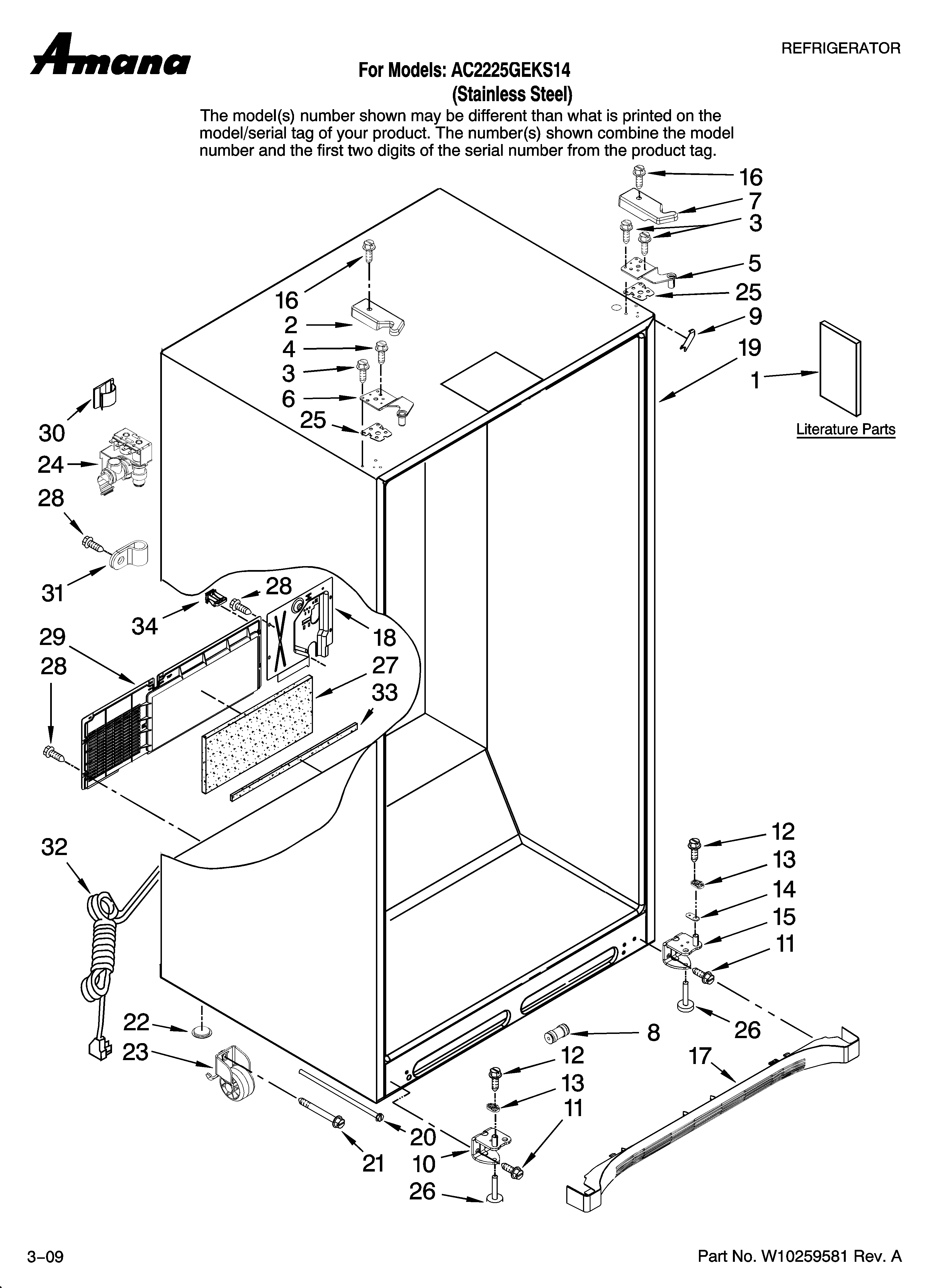 Cabinet parts