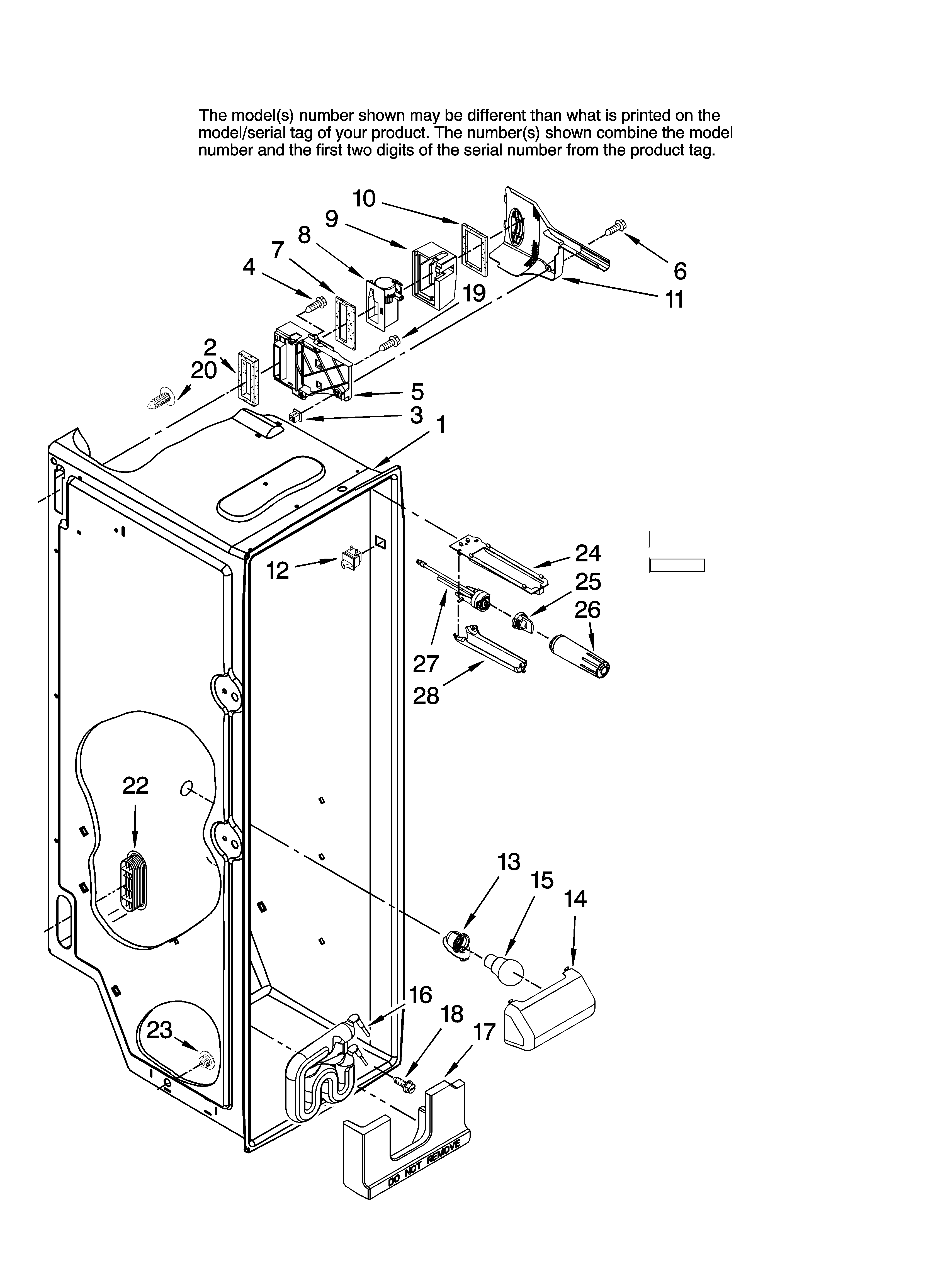 REFRIGERATOR LINER PARTS