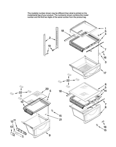 Refrigerator shelf parts