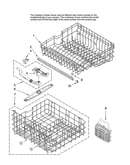 Upper and lower rack parts