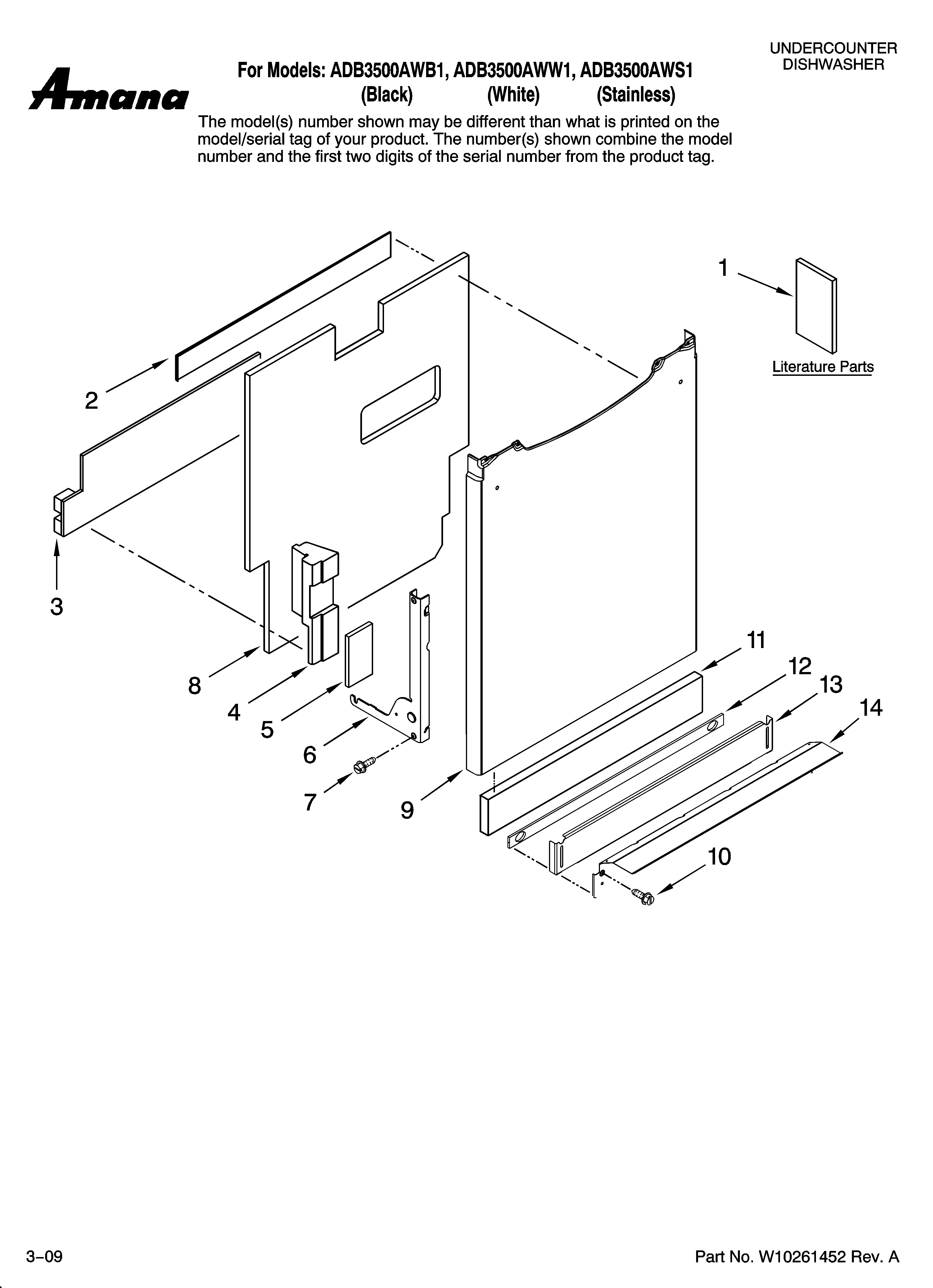 Door and panel parts