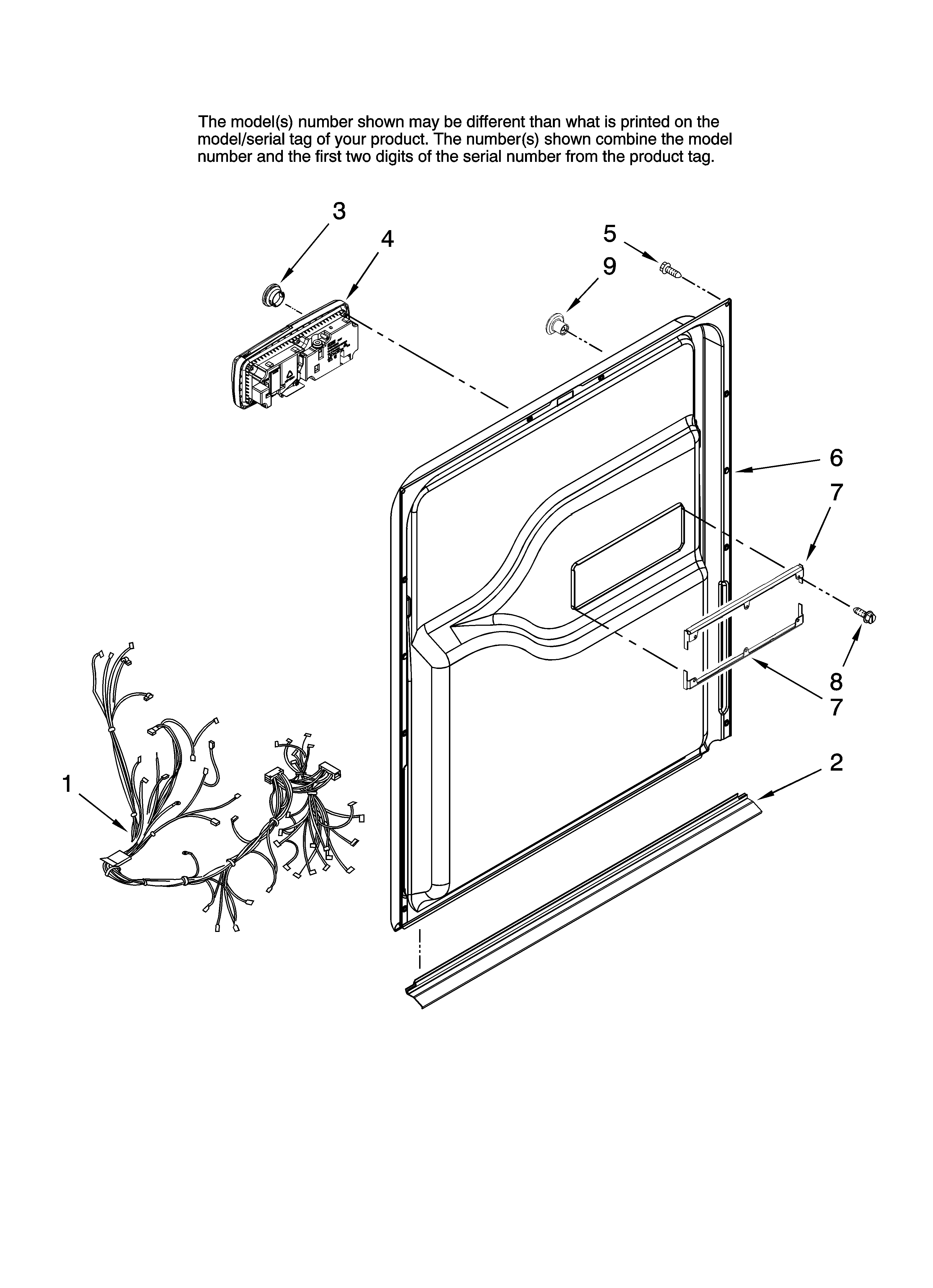 Door and latch parts