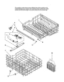 Upper and lower rack parts