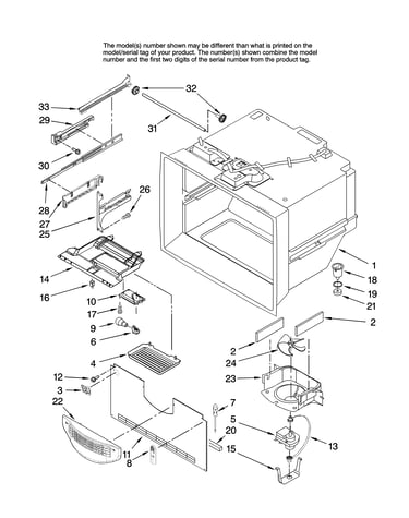 Freezer liner parts
