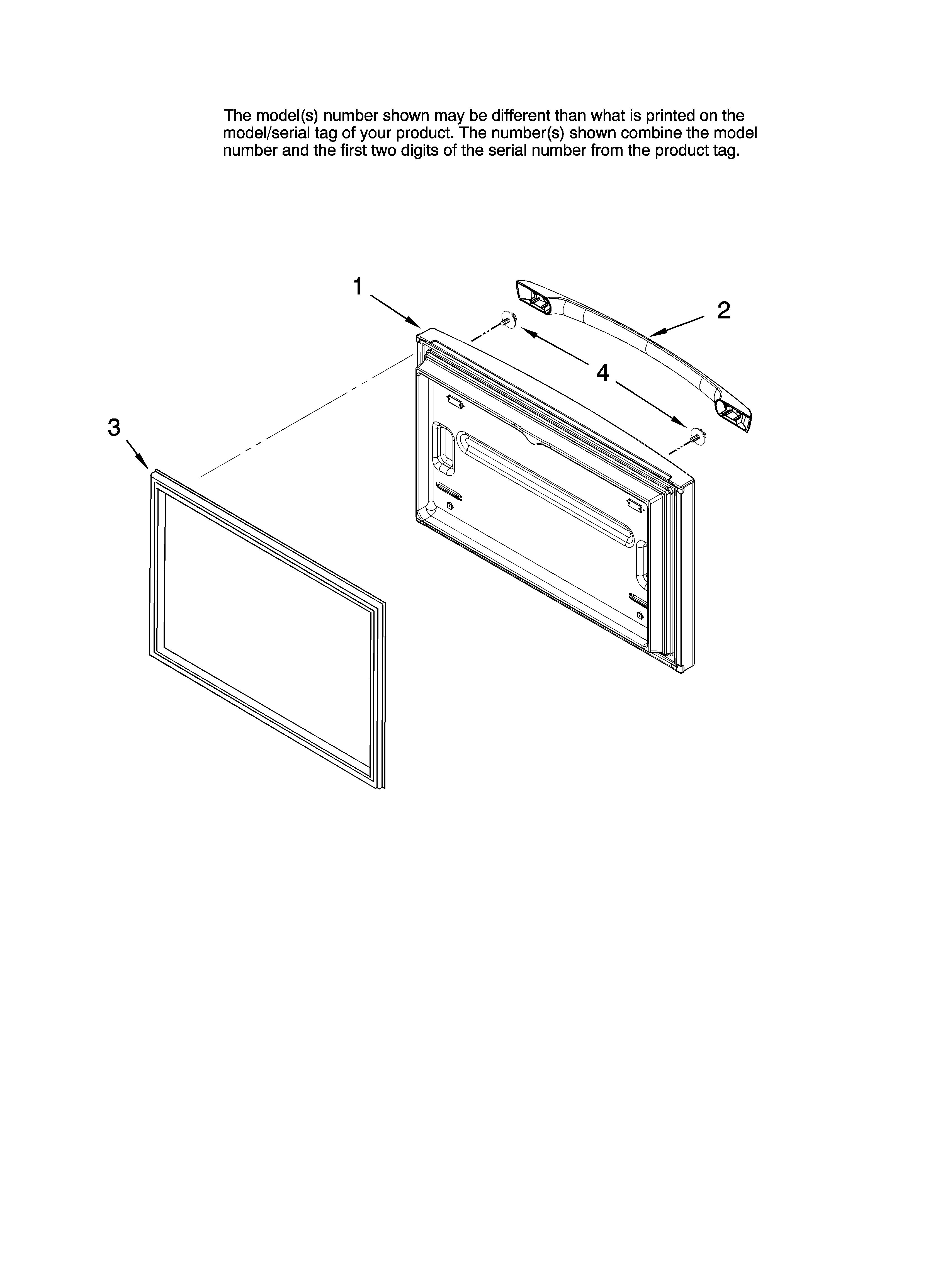 Freezer door parts