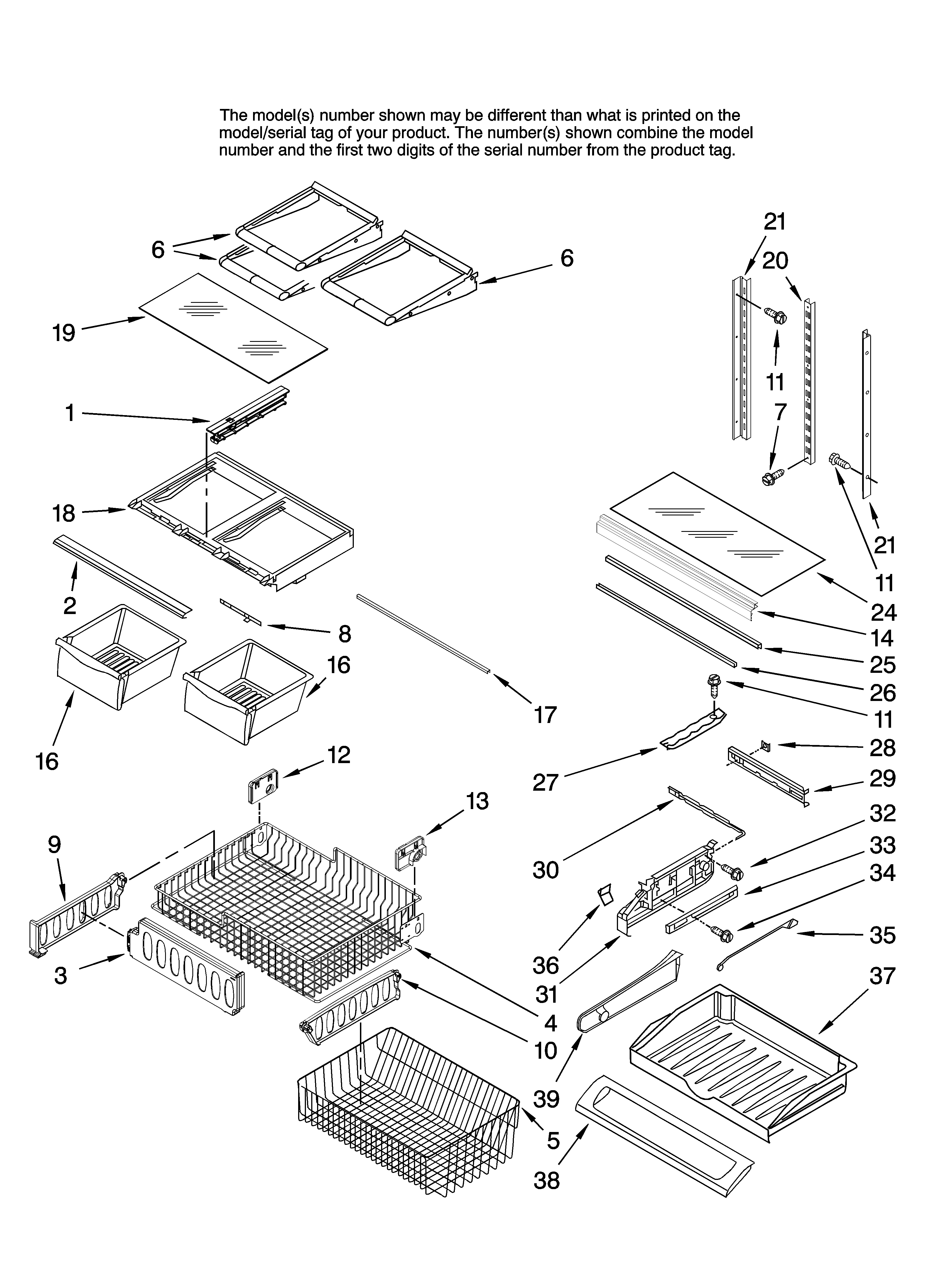 Shelf parts