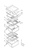 Refrigerator shelf parts