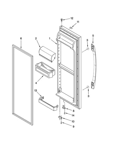 Refrigerator door parts