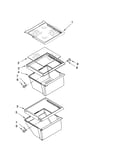 Refrigerator shelf parts