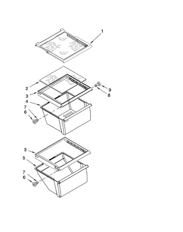 Refrigerator shelf parts