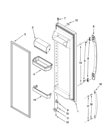 Refrigerator door parts